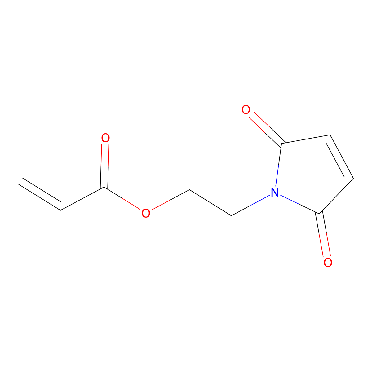 2-(2,5-Dioxo-2,5-dihydro-1H-pyrrol-1-YL)ethyl acrylate molecular structure, CAS 46277-57-0