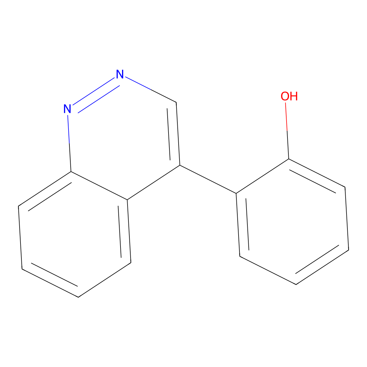 2-(4-Cinnolinyl)phenol molecular structure, CAS 4628-45-9