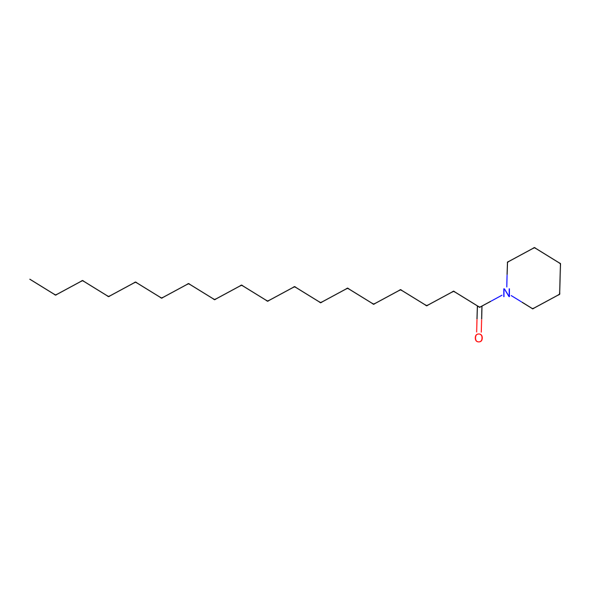 1-(Piperidin-1-yl)octadecan-1-one molecular structure, CAS 4629-04-3