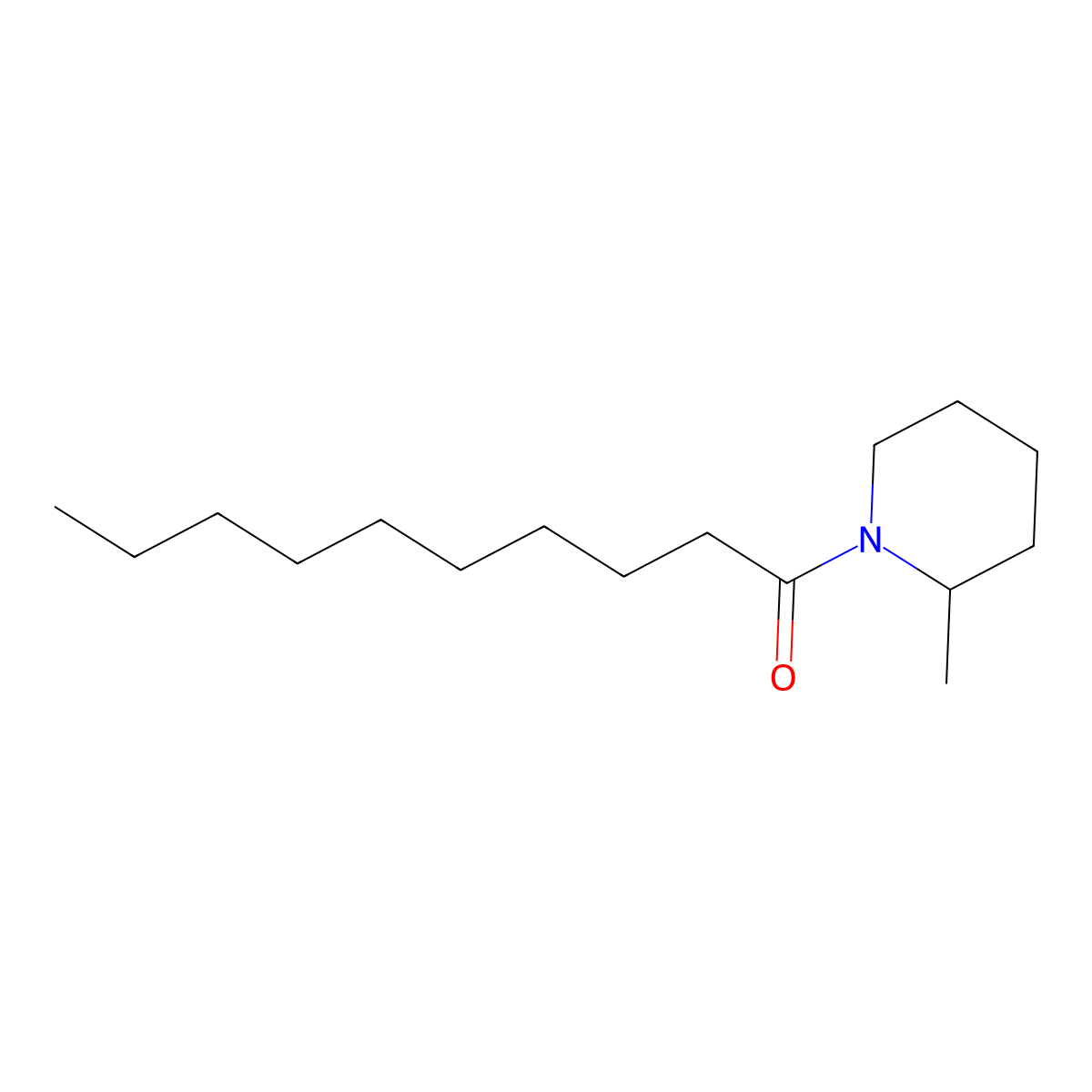 1-(2-Methylpiperidin-1-yl)decan-1-one molecular structure, CAS 4629-12-3