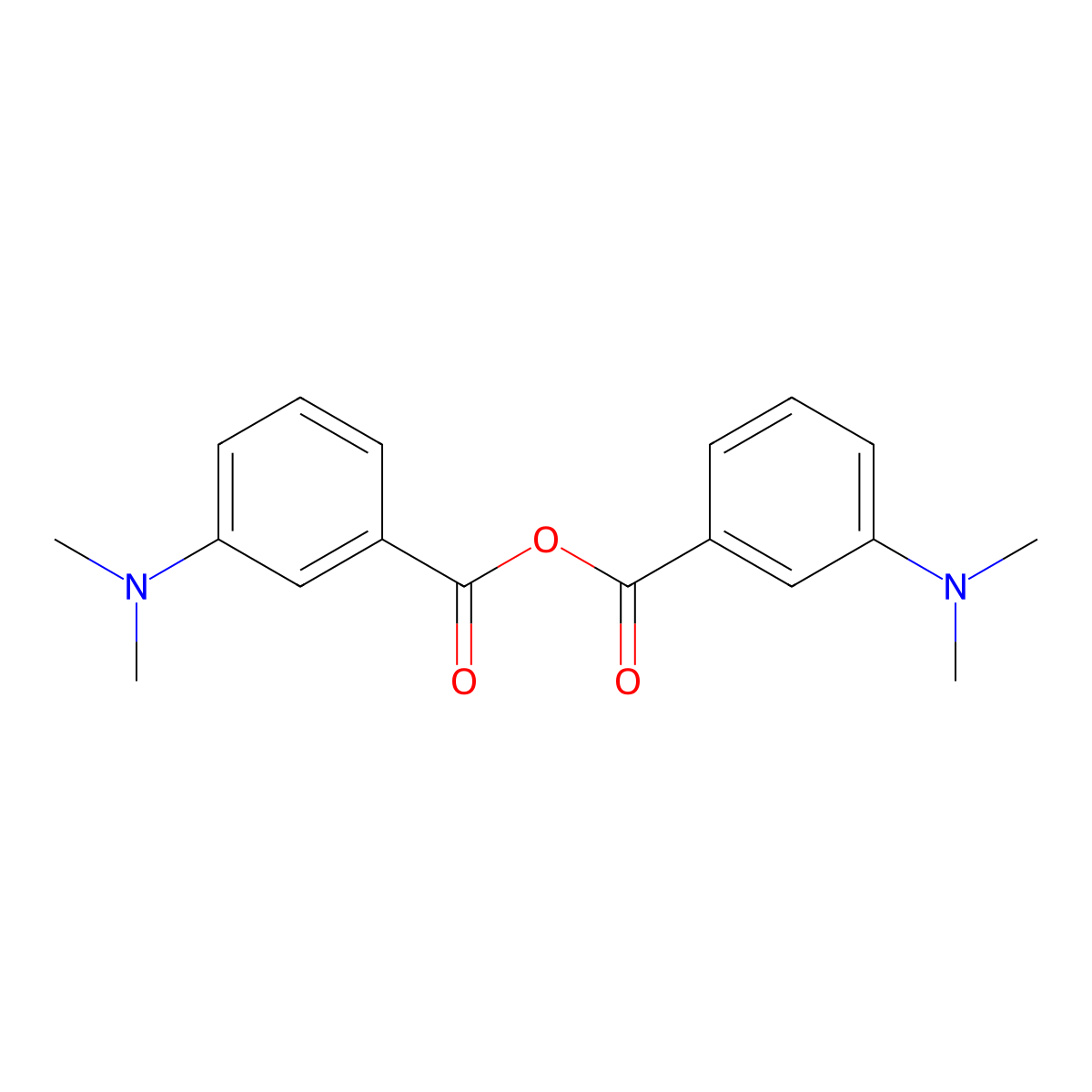 3-Dimethylaminobenzoic anhydride molecular structure, CAS 4629-50-9