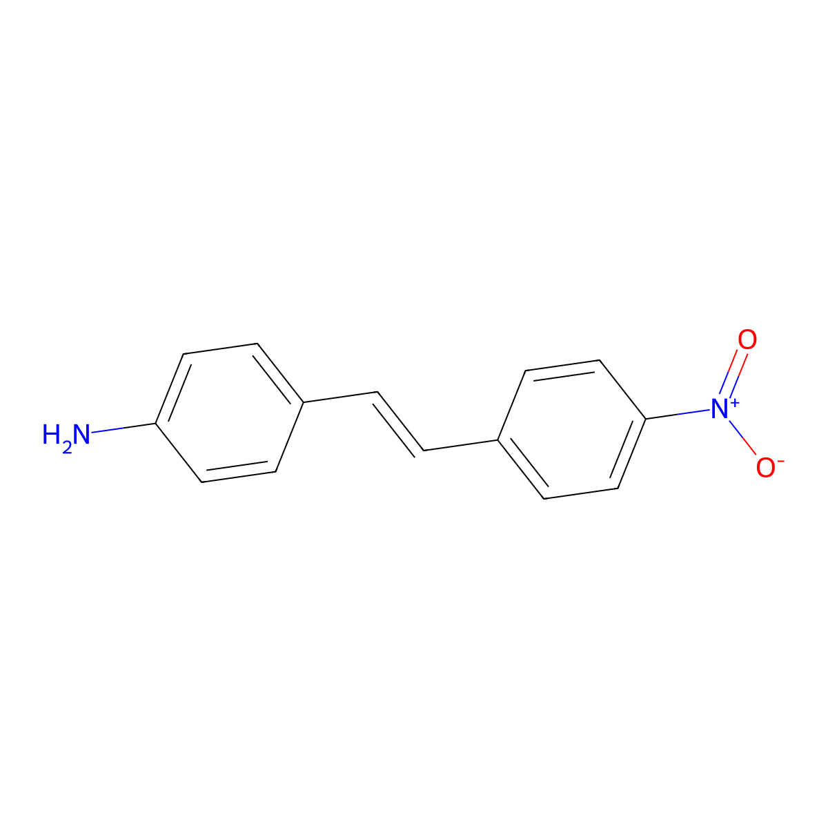 4-[2-(4-Nitrophenyl)ethenyl]aniline molecular structure, CAS 4629-58-7