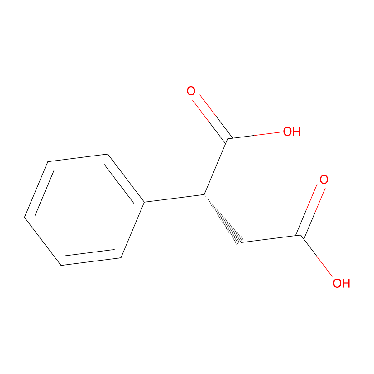 (R)-(-)-Phenylsuccinic acid molecular structure, CAS 46292-93-7