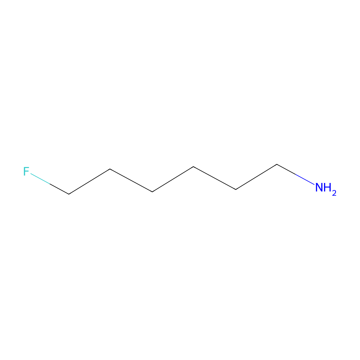 6-Fluorohexan-1-amine molecular structure, CAS 463-03-6