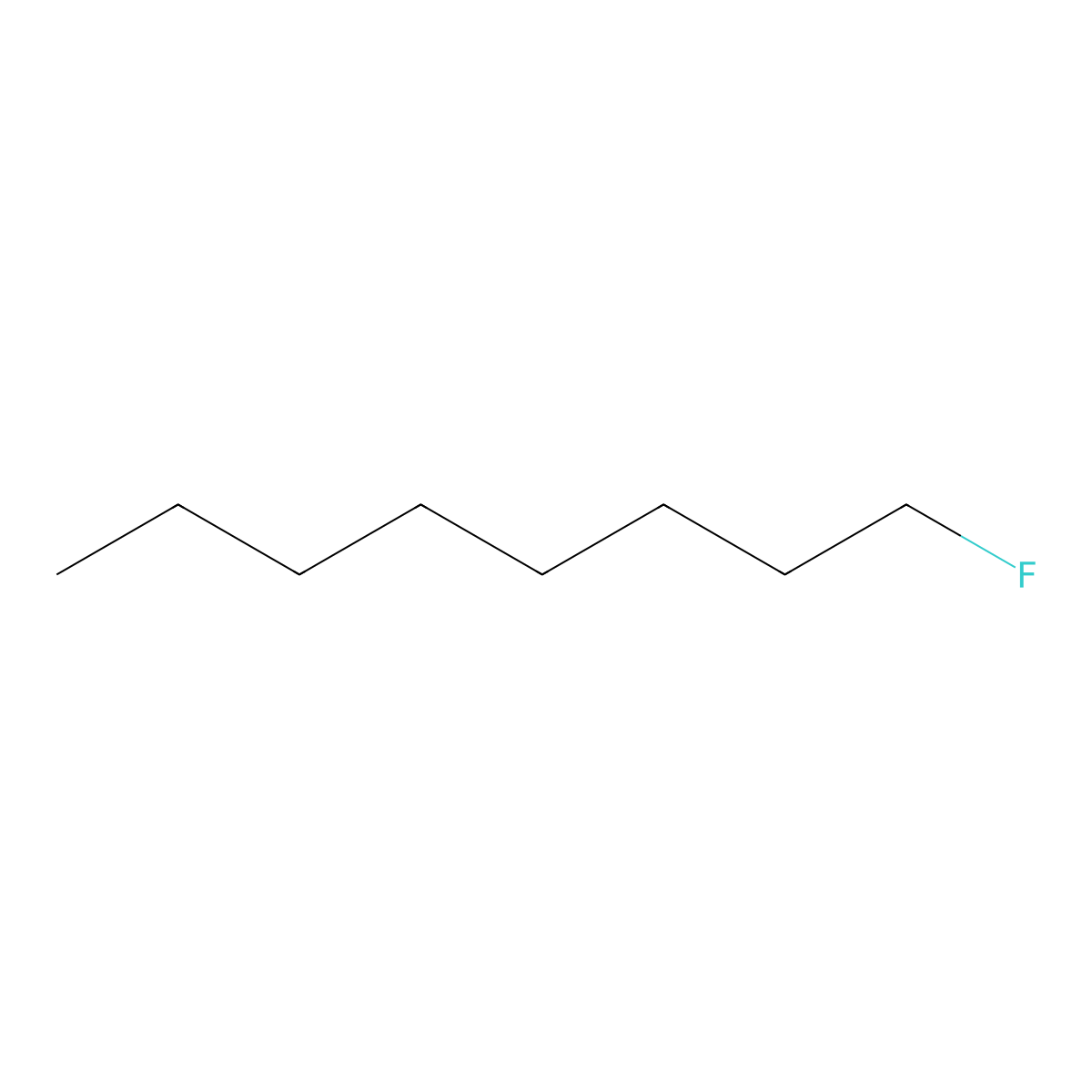 1-Fluorooctane molecular structure, CAS 463-11-6