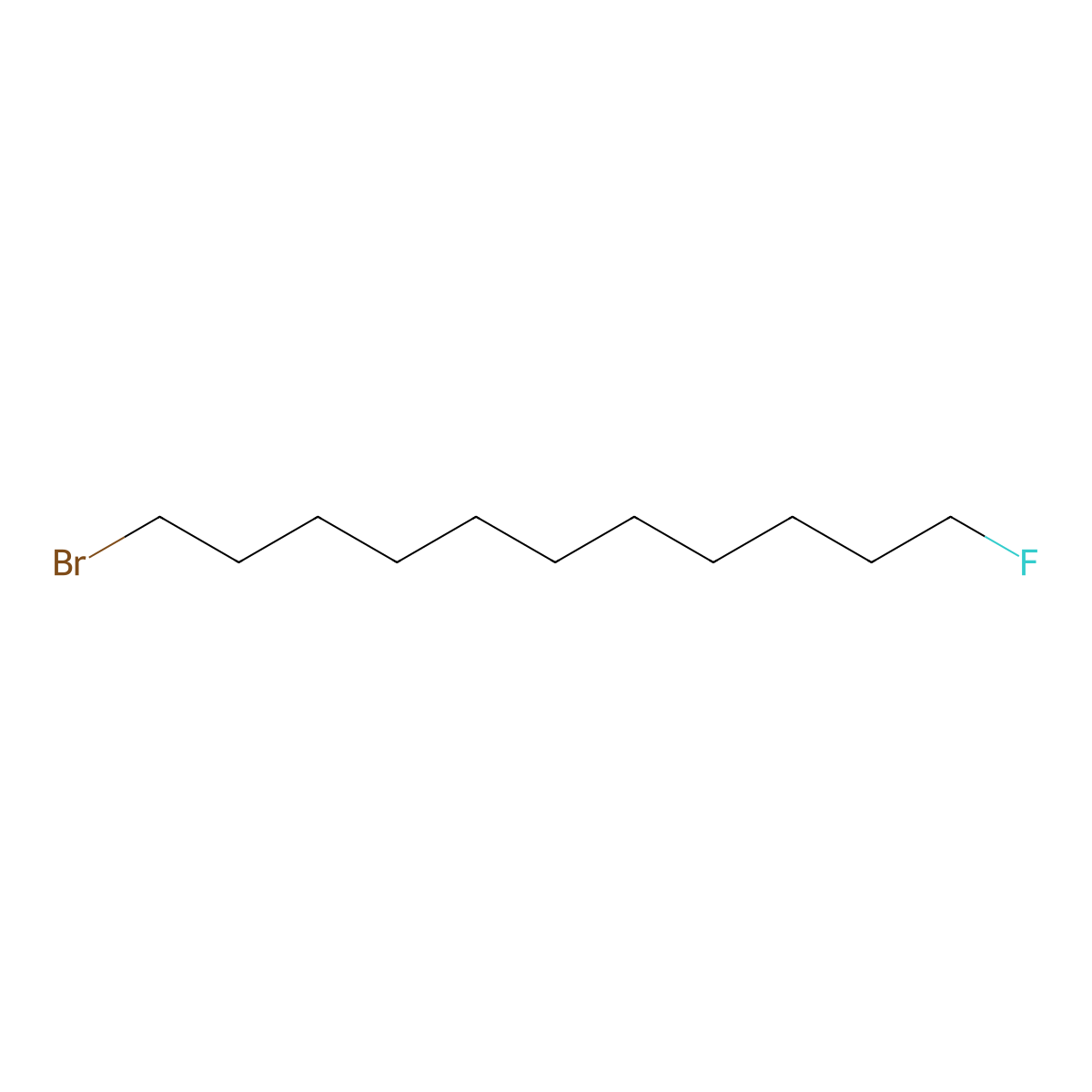 Undecane, 1-bromo-11-fluoro- molecular structure, CAS 463-33-2