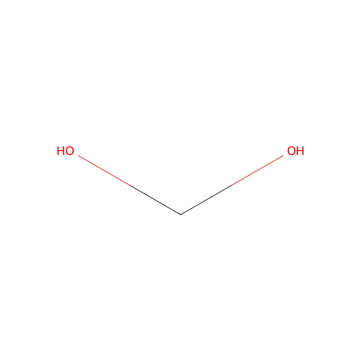 Methanediol molecular structure, CAS 463-57-0