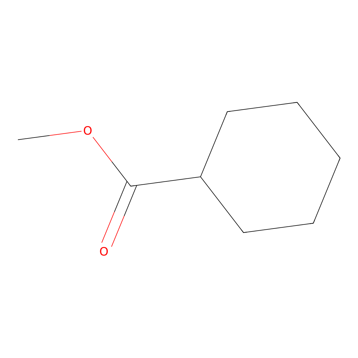 Methyl cyclohexanecarboxylate molecular structure, CAS 4630-82-4