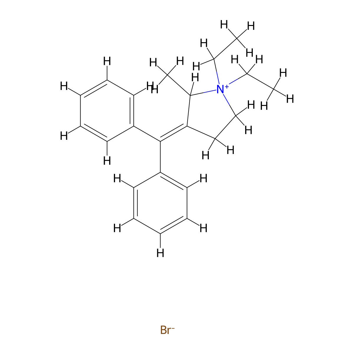 Prifinium Bromide molecular structure, CAS 4630-95-9