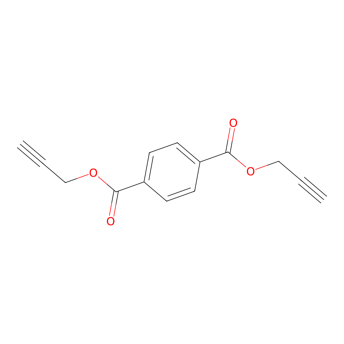 Bis(propargyl)terephthalate molecular structure, CAS 4631-69-0