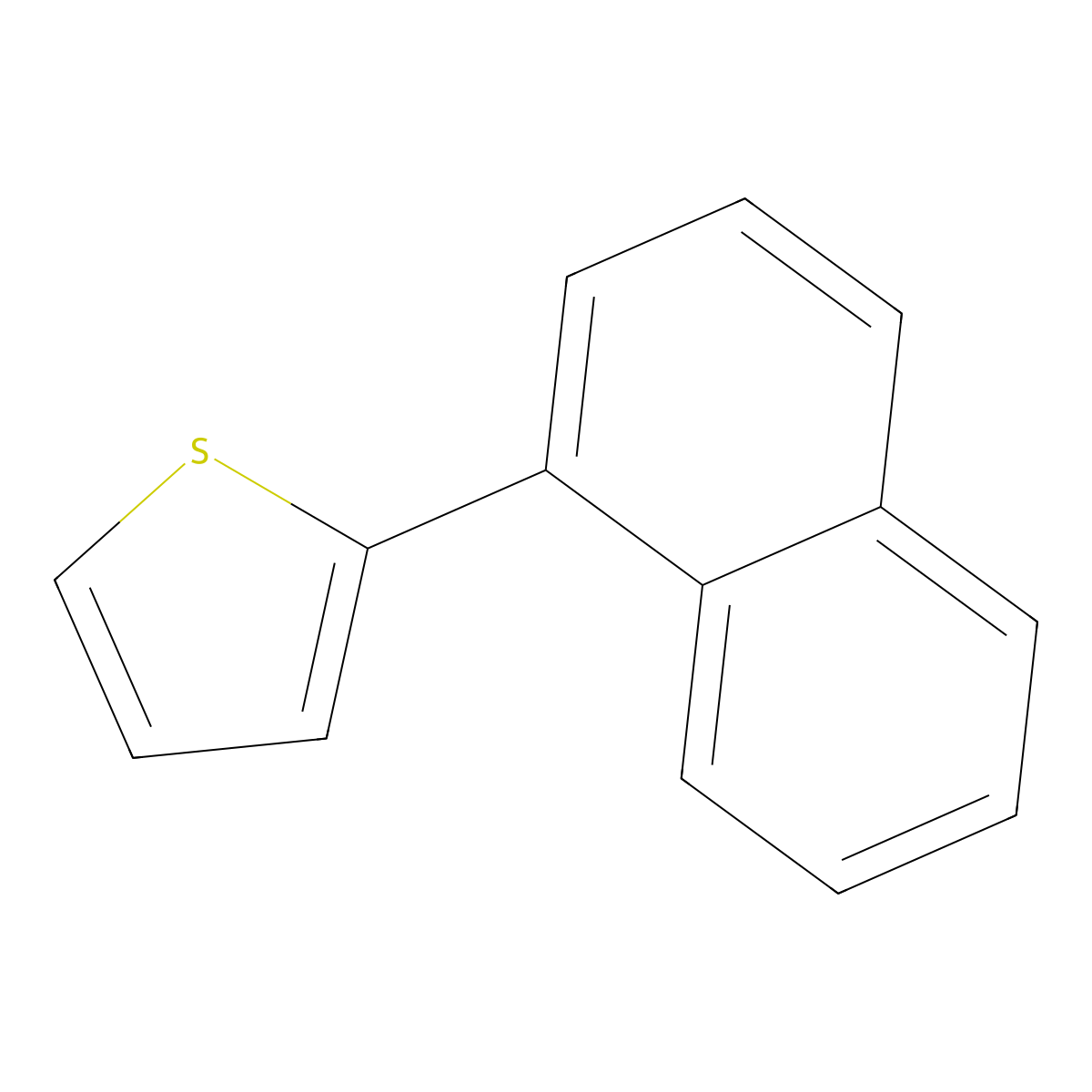 Thiophene, 2-(1-naphthalenyl)- molecular structure, CAS 4632-51-3