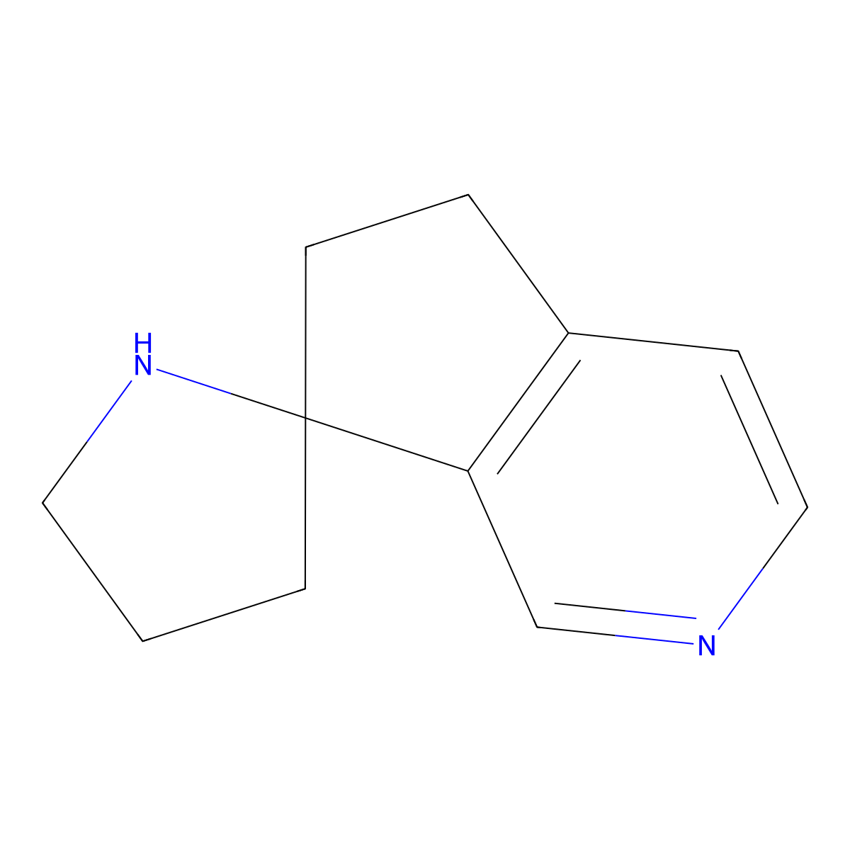 5,6-Dihydrospiro[cyclopenta[C]pyridine-7,2'-pyrrolidine] molecular structure, CAS 463303-91-5