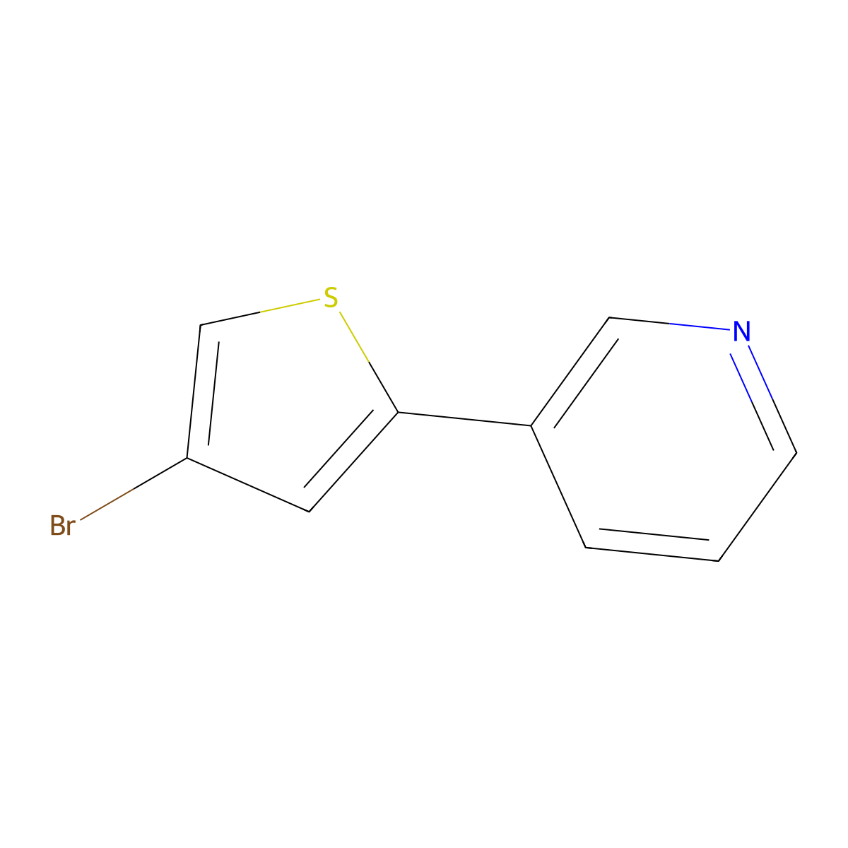 3-(4-bromo-2-thienyl)Pyridine molecular structure, CAS 463335-30-0