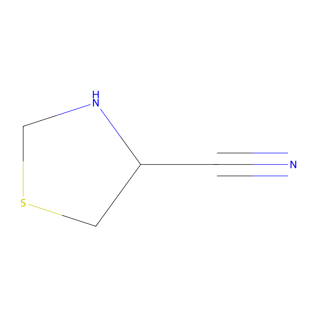 (4R)-1,3-thiazolidine-4-carbonitrile molecular structure, CAS 463348-53-0