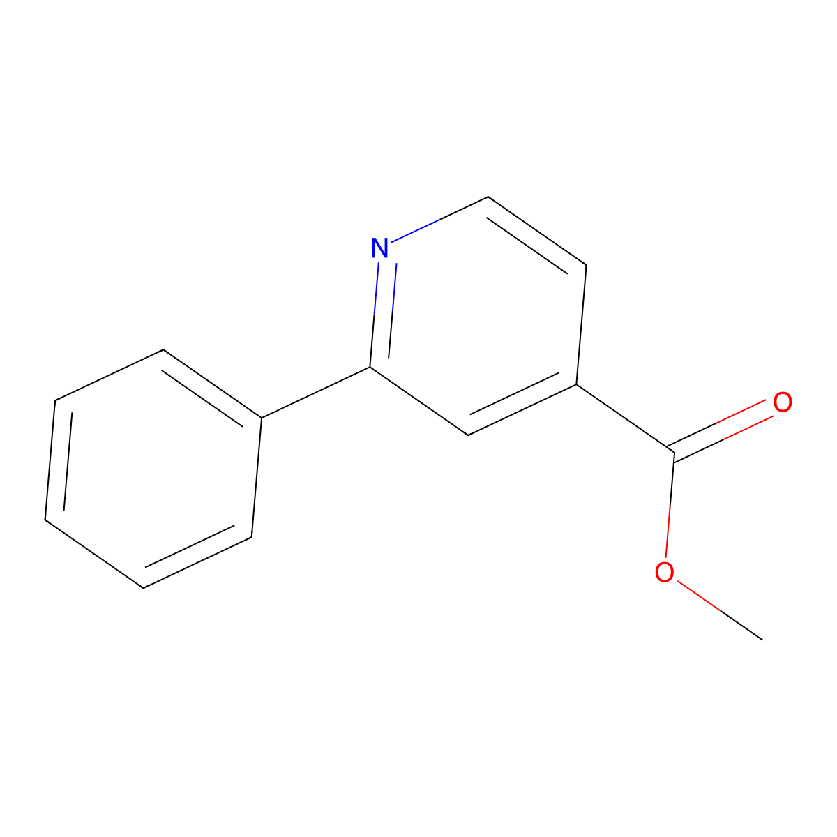 Methyl 2-Phenylisonicotinate molecular structure, CAS 4634-14-4