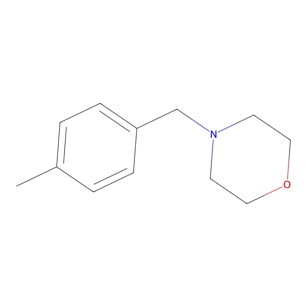 4-(4-Methylbenzyl)morpholine molecular structure, CAS 46340-40-3