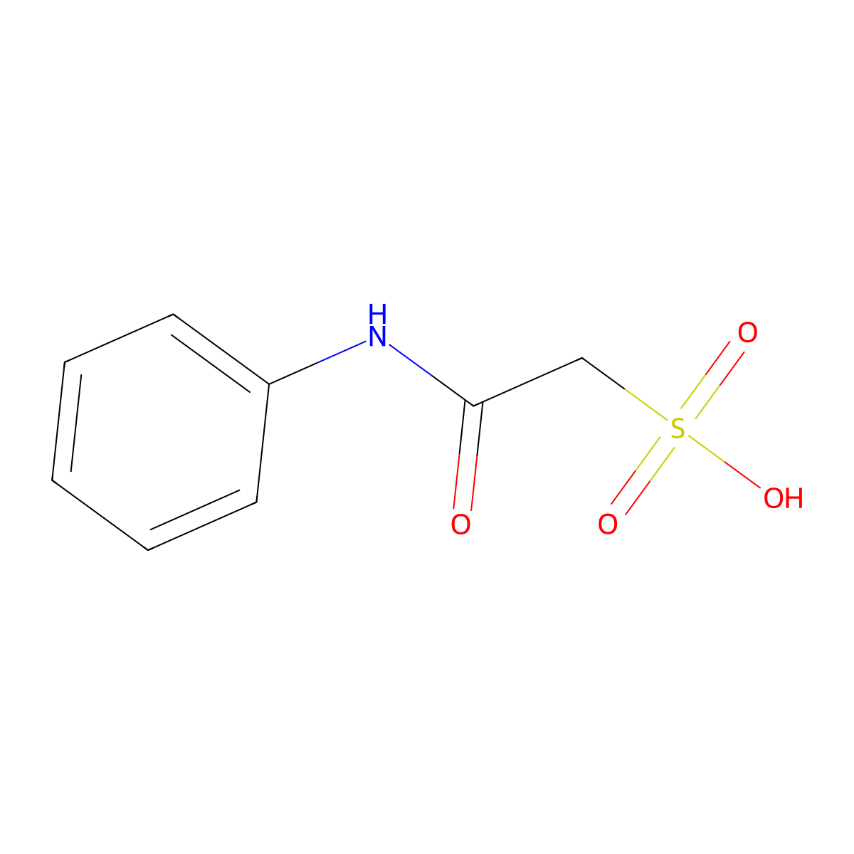 2-Anilino-2-oxoethanesulfonic acid molecular structure, CAS 46341-18-8
