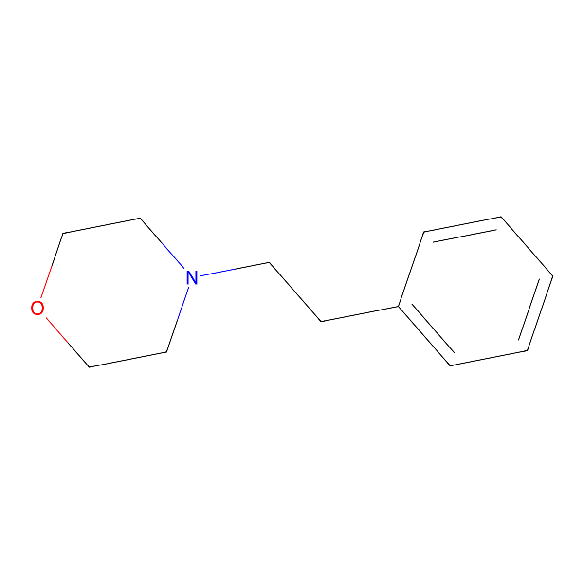 4-(2-Phenylethyl)morpholine molecular structure, CAS 46346-12-7