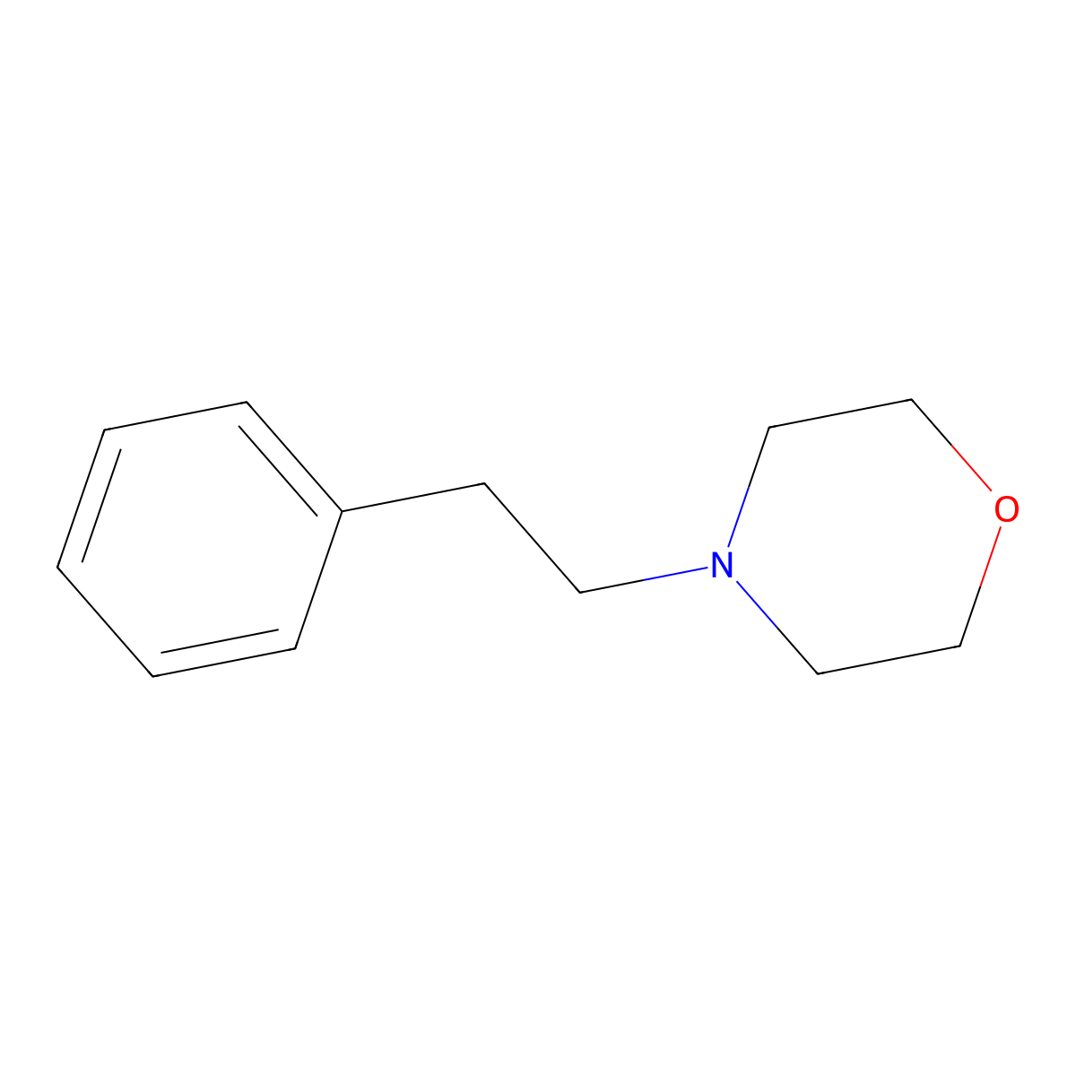 4-(2-Phenylethyl)morpholine molecular structure, CAS 46346-12-7