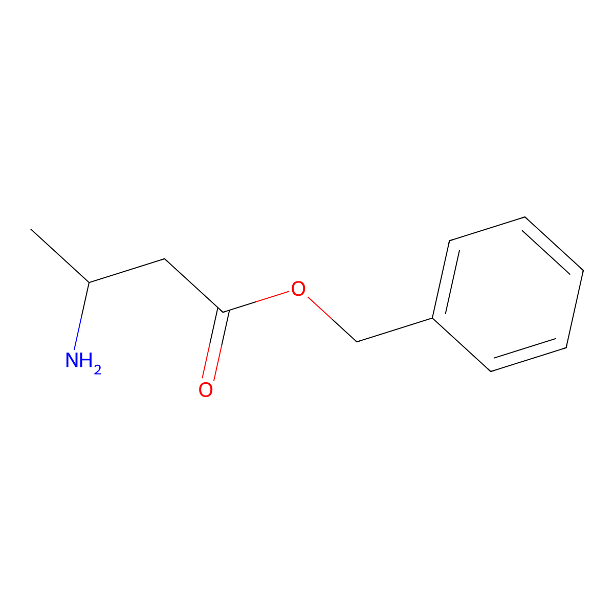 Benzyl 3-aminobutanoate molecular structure, CAS 46347-84-6
