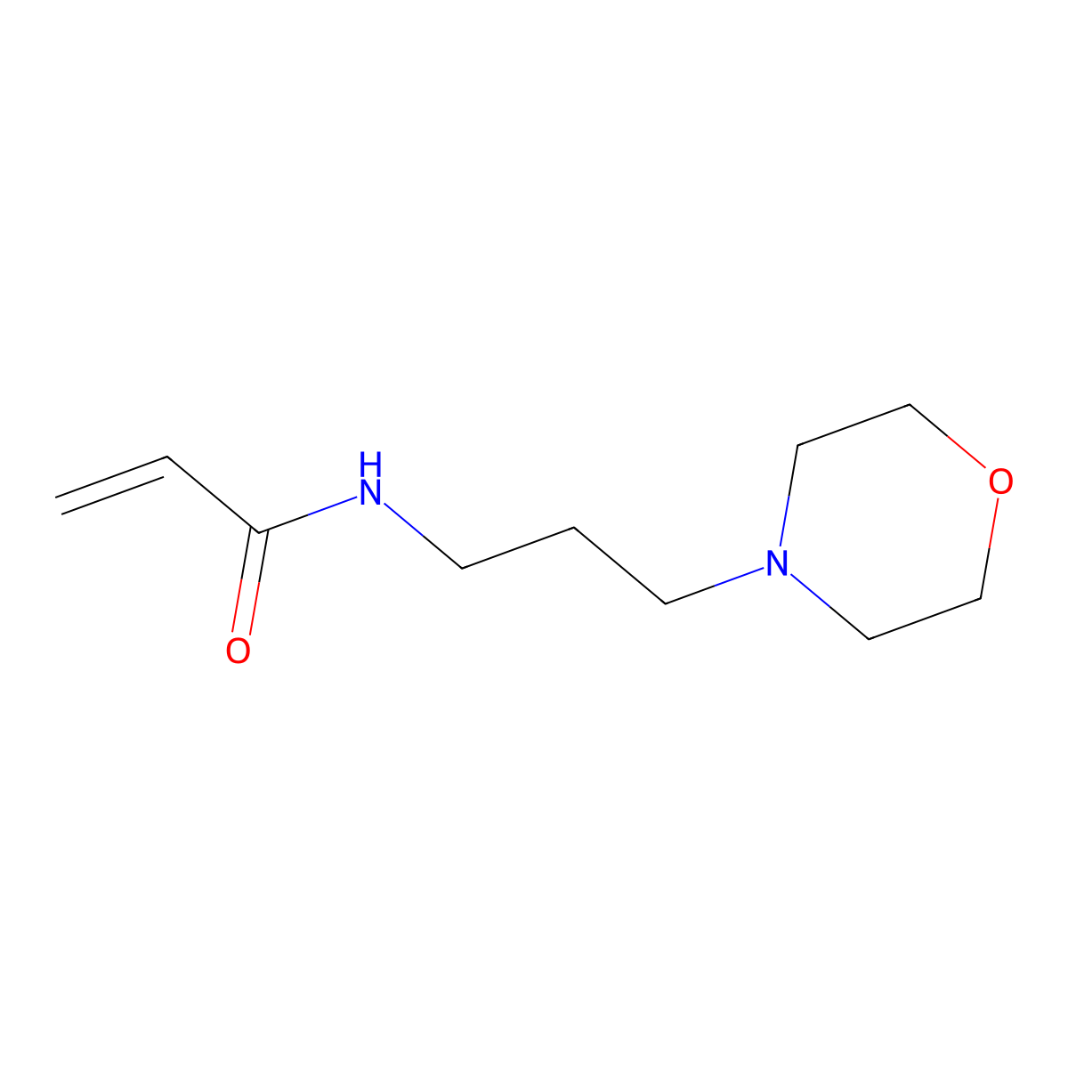 N-(3-Morpholinopropyl)acrylamide molecular structure, CAS 46348-76-9