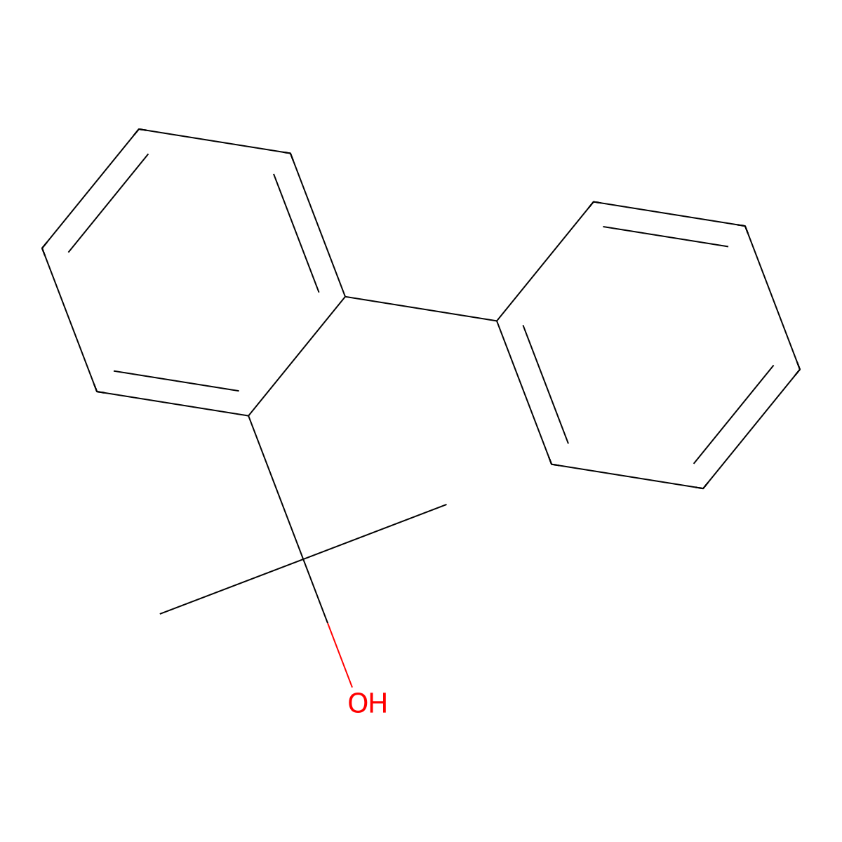 2-(Biphenyl-2-yl)propan-2-ol molecular structure, CAS 4635-81-8