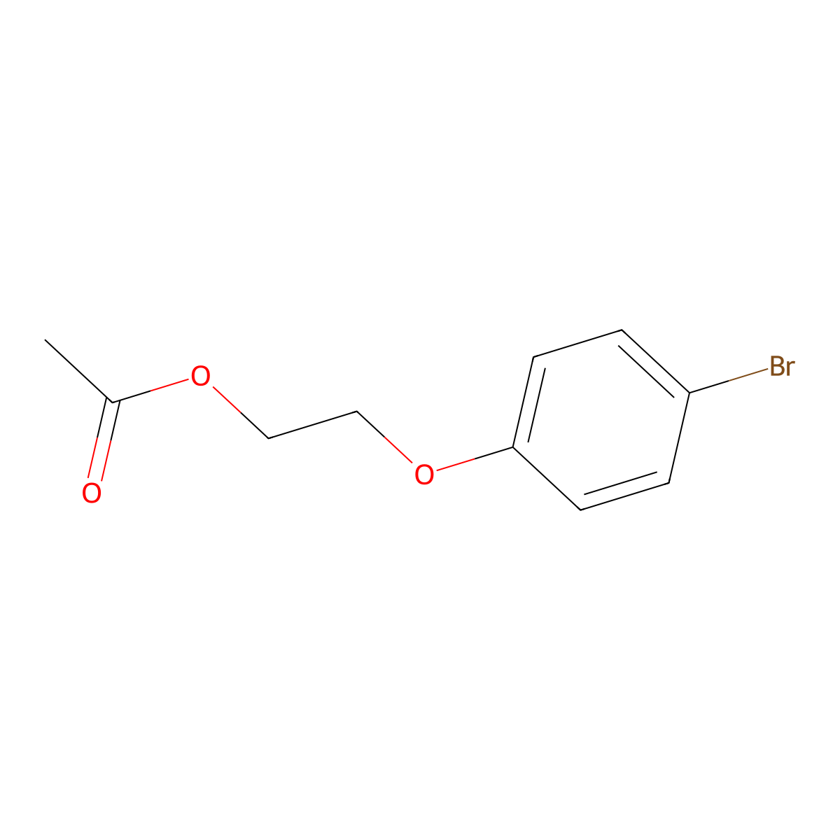 2-(4-Bromophenoxy)ethyl acetate molecular structure, CAS 46352-71-0