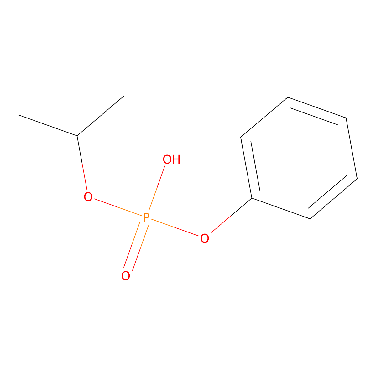 Phenyl propan-2-yl hydrogen phosphate molecular structure, CAS 46355-07-1