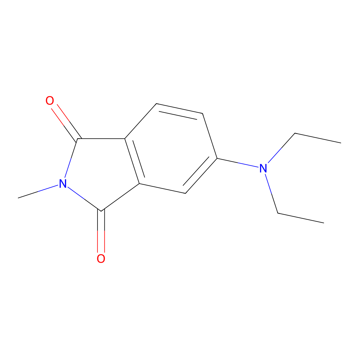 5-(Diethylamino)-2-methylisoindole-1,3-dione molecular structure, CAS 4636-69-5