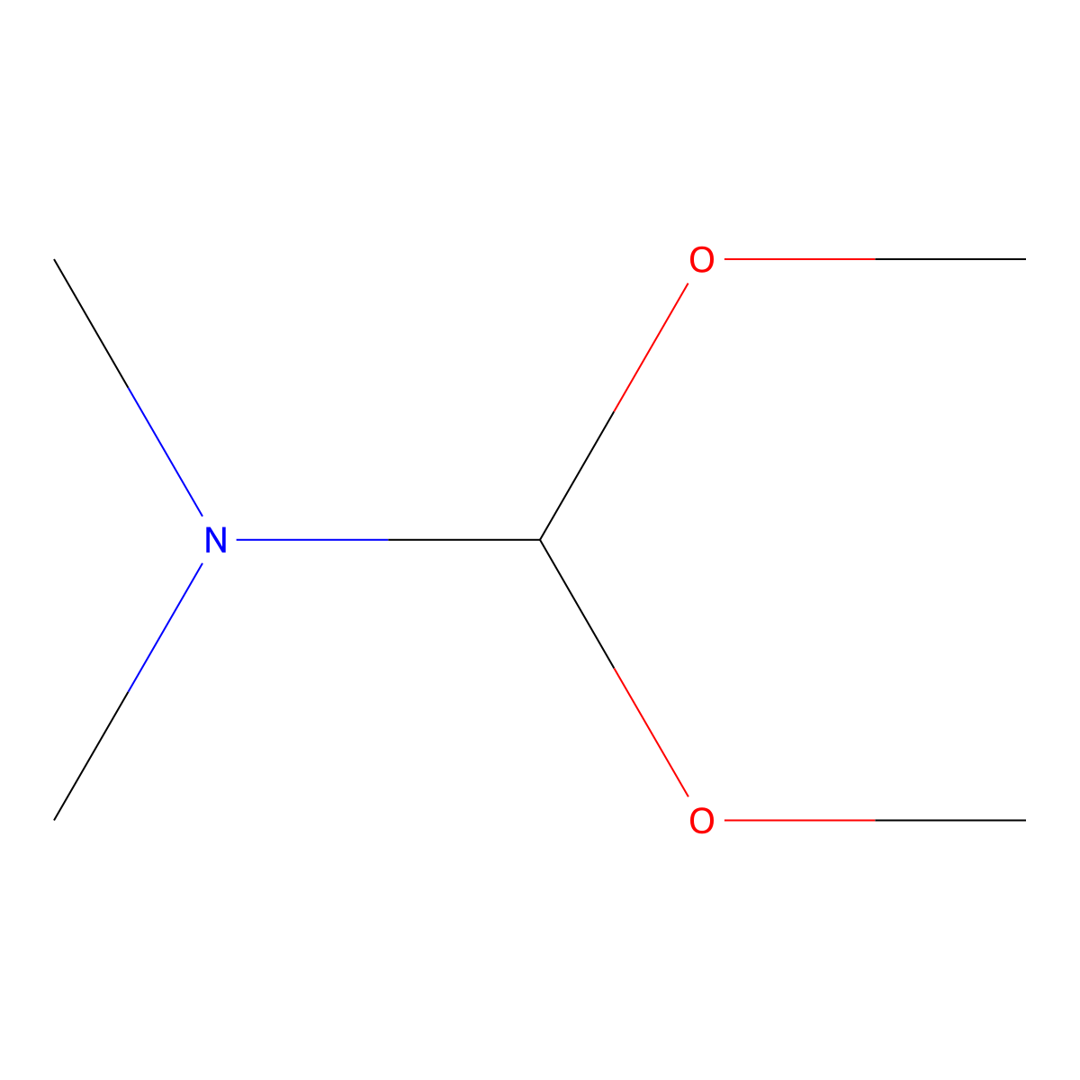 Dimethylformamide dimethyl acetal molecular structure, CAS 4637-24-5