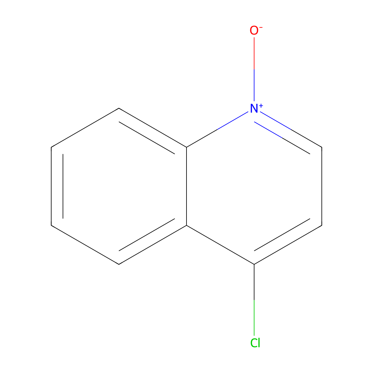 Quinoline, 4-chloro-, 1-oxide molecular structure, CAS 4637-59-6