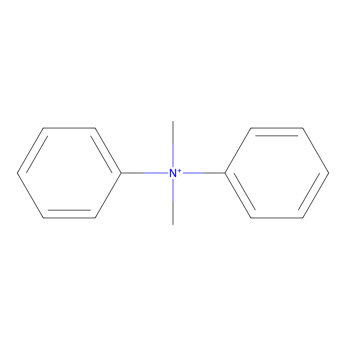 Benzenaminium, N,N-dimethyl-N-phenyl- molecular structure, CAS 46373-43-7