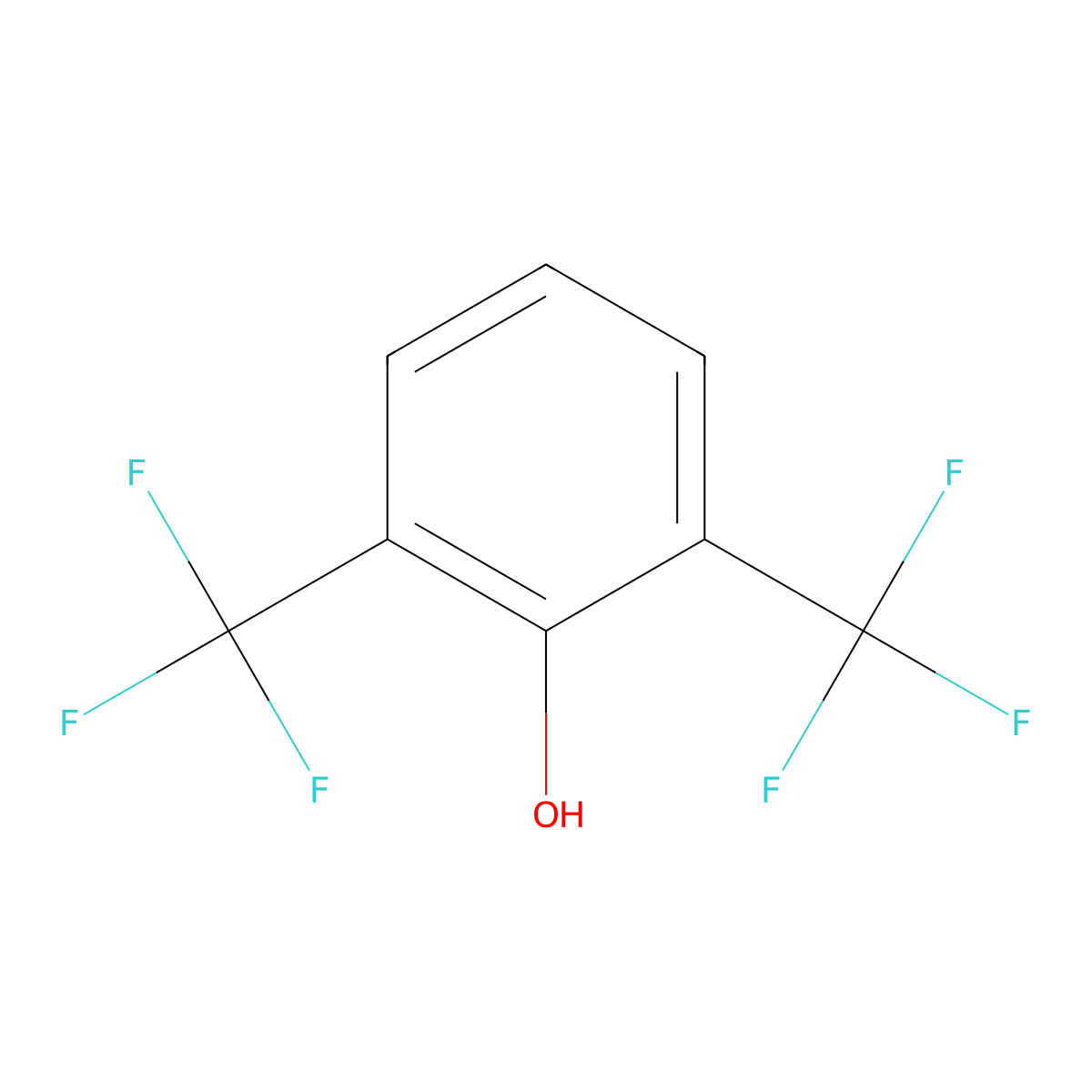 2,6-Bis(trifluoromethyl)phenol molecular structure, CAS 46377-35-9