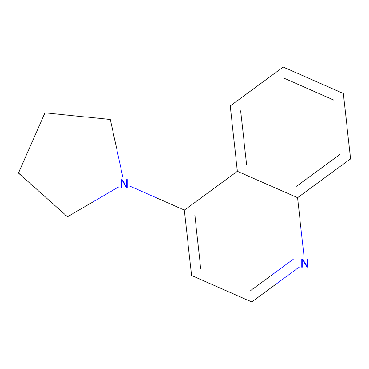4-(Pyrrolidin-1-yl)quinoline molecular structure, CAS 46384-61-6