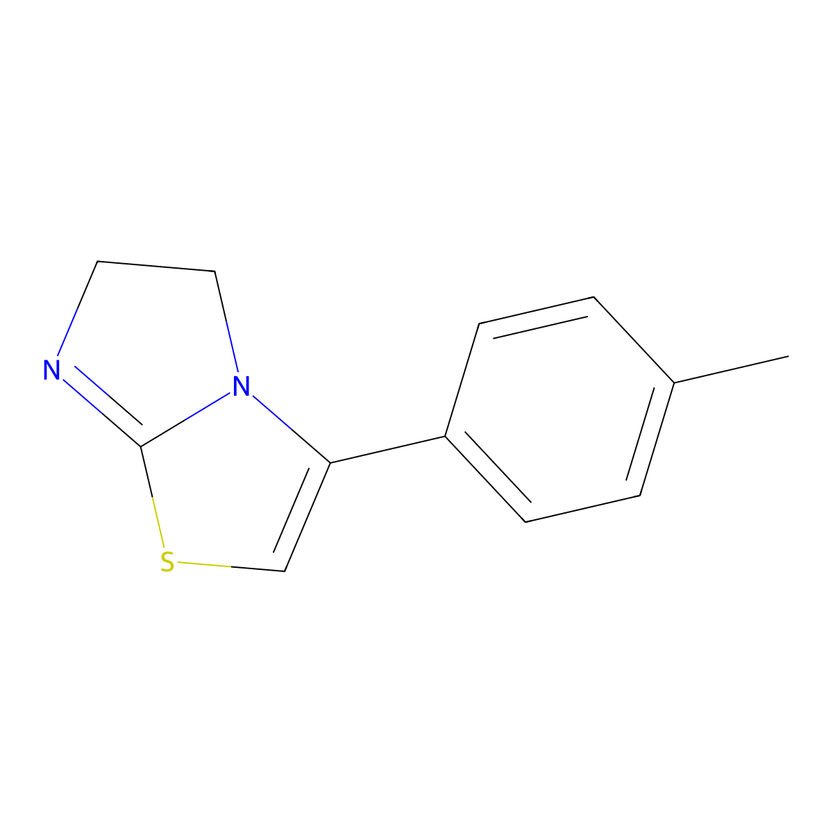 3-(4-Methylphenyl)-5,6-dihydroimidazo[2,1-b][1,3]thiazole molecular structure, CAS 46392-87-4