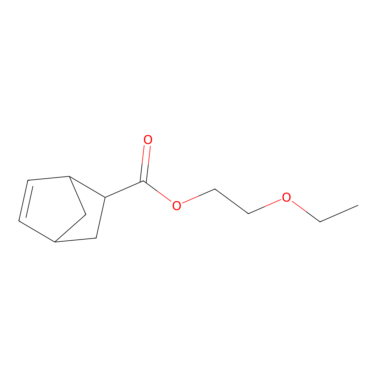 2-Ethoxyethyl bicyclo[2.2.1]hept-5-ene-2-carboxylate molecular structure, CAS 46399-60-4
