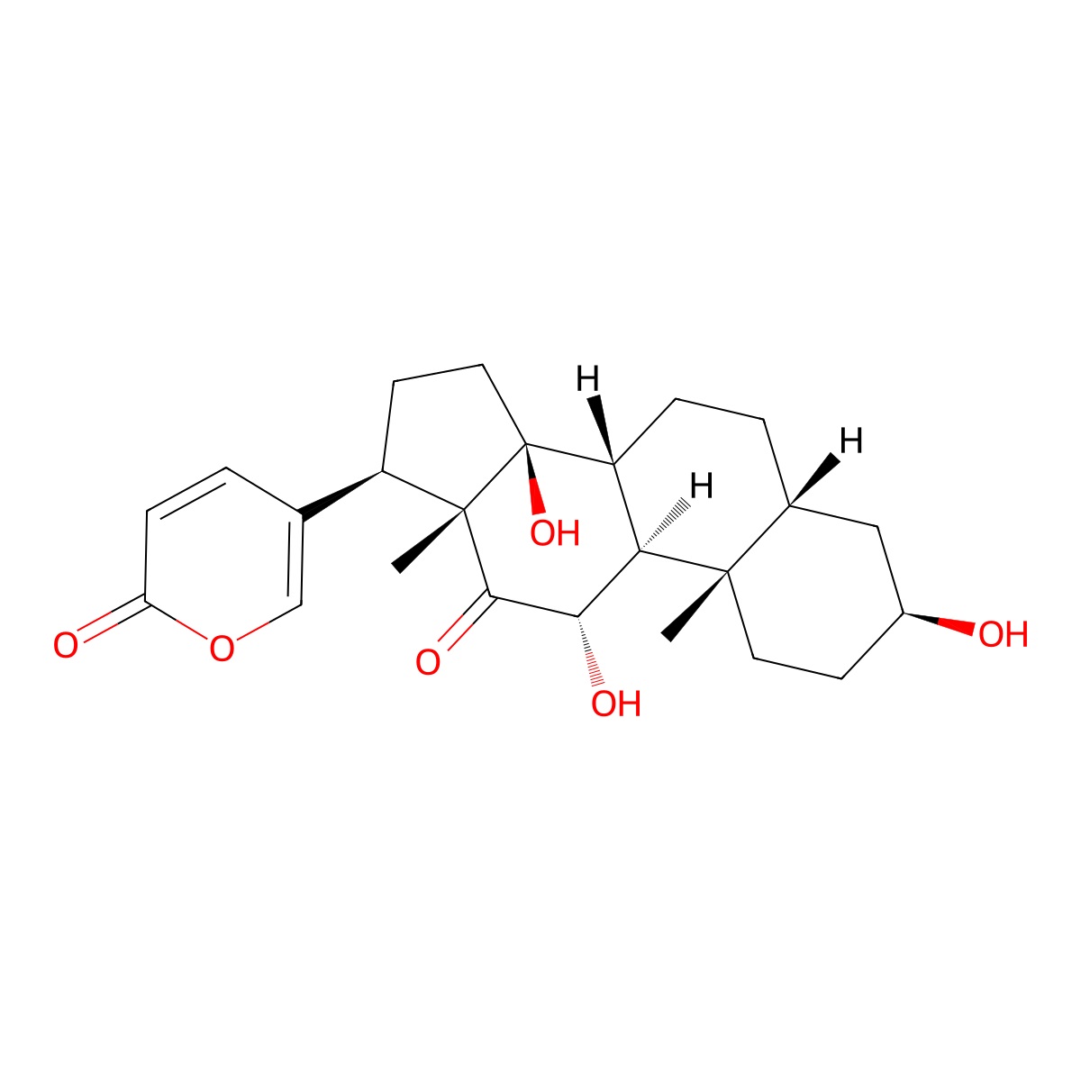 Arenobufagin molecular structure, CAS 464-74-4