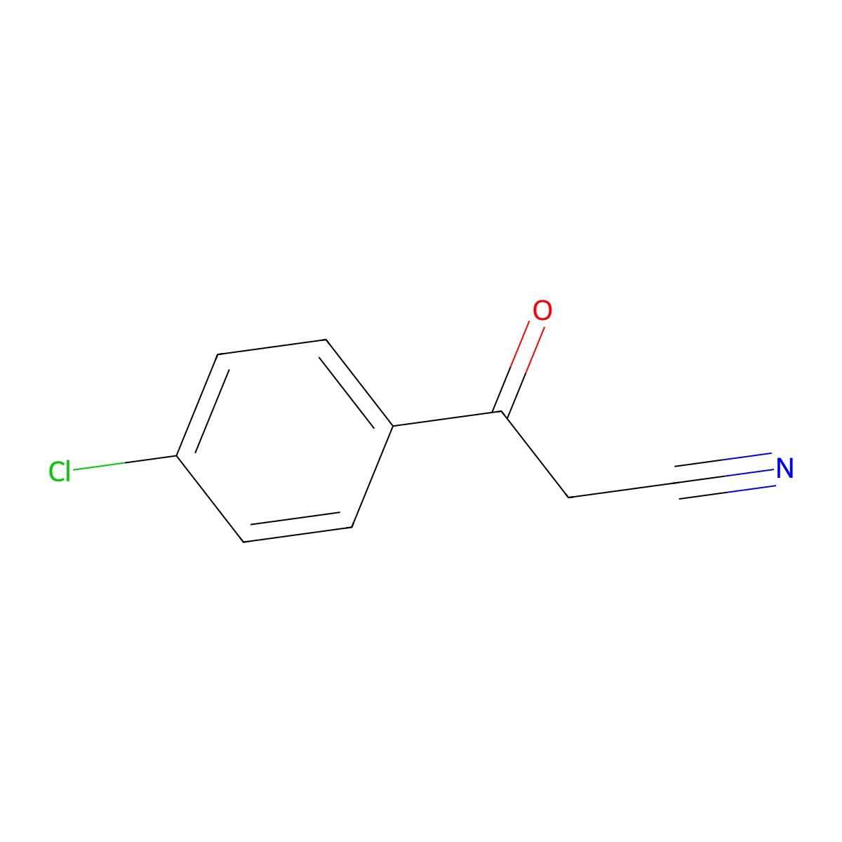4-Chlorobenzoylacetonitrile molecular structure, CAS 4640-66-8