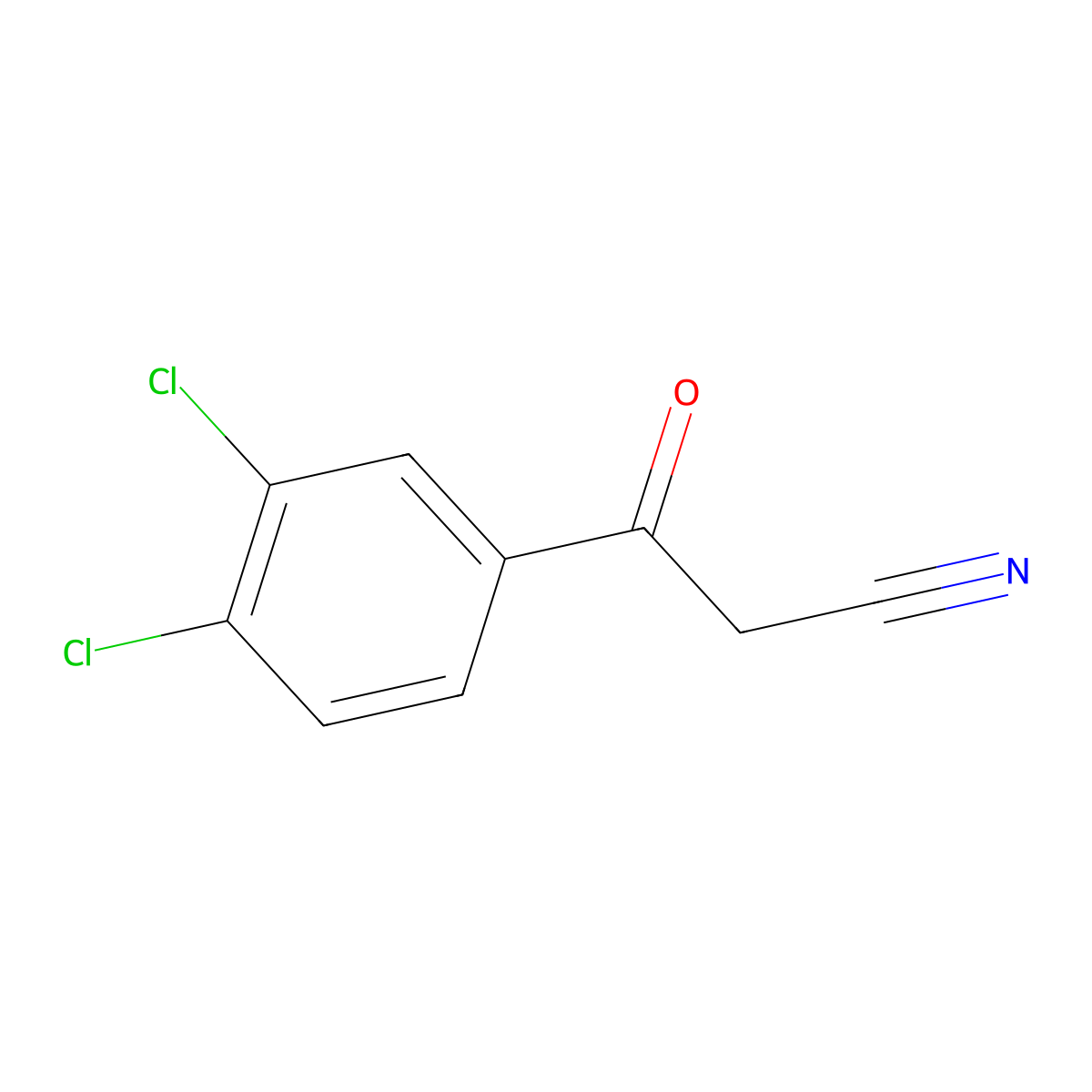 3-(3,4-Dichlorophenyl)-3-oxopropanenitrile molecular structure, CAS 4640-68-0
