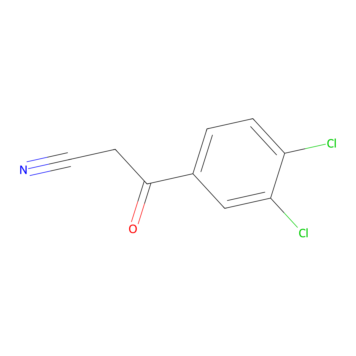 3-(3,4-Dichlorophenyl)-3-oxopropanenitrile molecular structure, CAS 4640-68-0