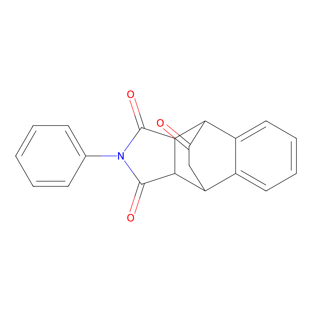2-phenyl-3a,4,9,9a-tetrahydro-1H-4,9-ethanobenzo[f]isoindole-1,3,10(2H)-trione molecular structure, CAS 464155-76-8