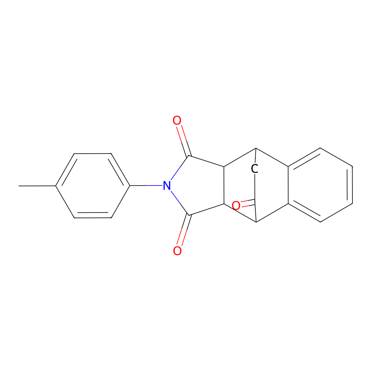 2-(4-methylphenyl)-3a,4,9,9a-tetrahydro-1H-4,9-ethanobenzo[f]isoindole-1,3,10(2H)-trione molecular structure, CAS 464155-78-0