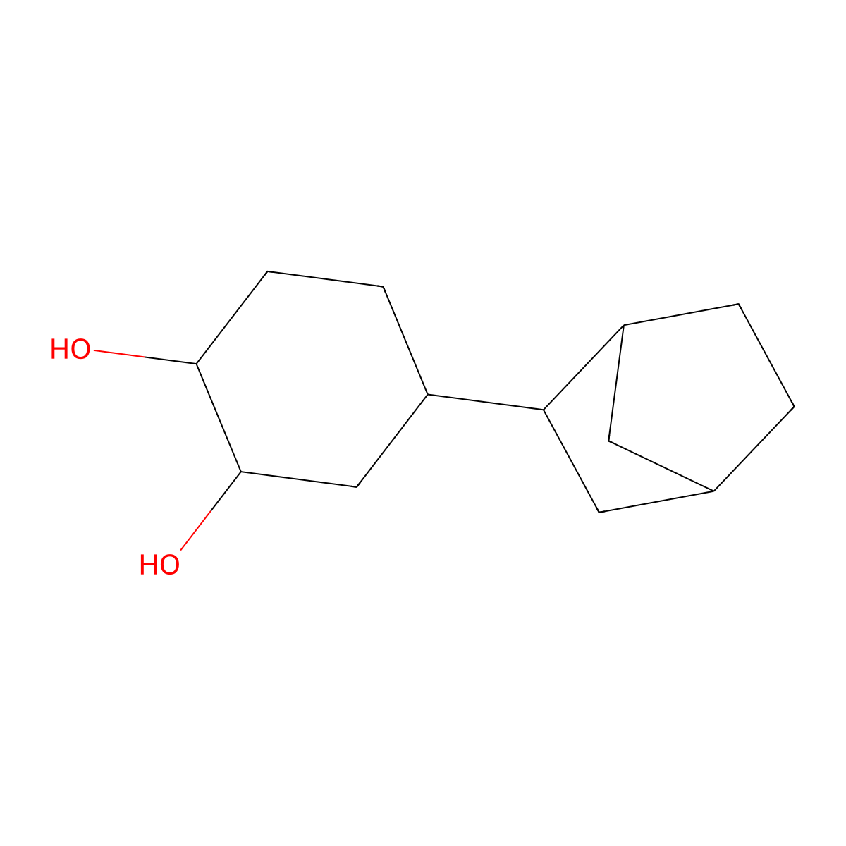 1,2-Cyclohexanediol, 4-bicyclo[2.2.1]hept-2-yl- molecular structure, CAS 464156-10-3