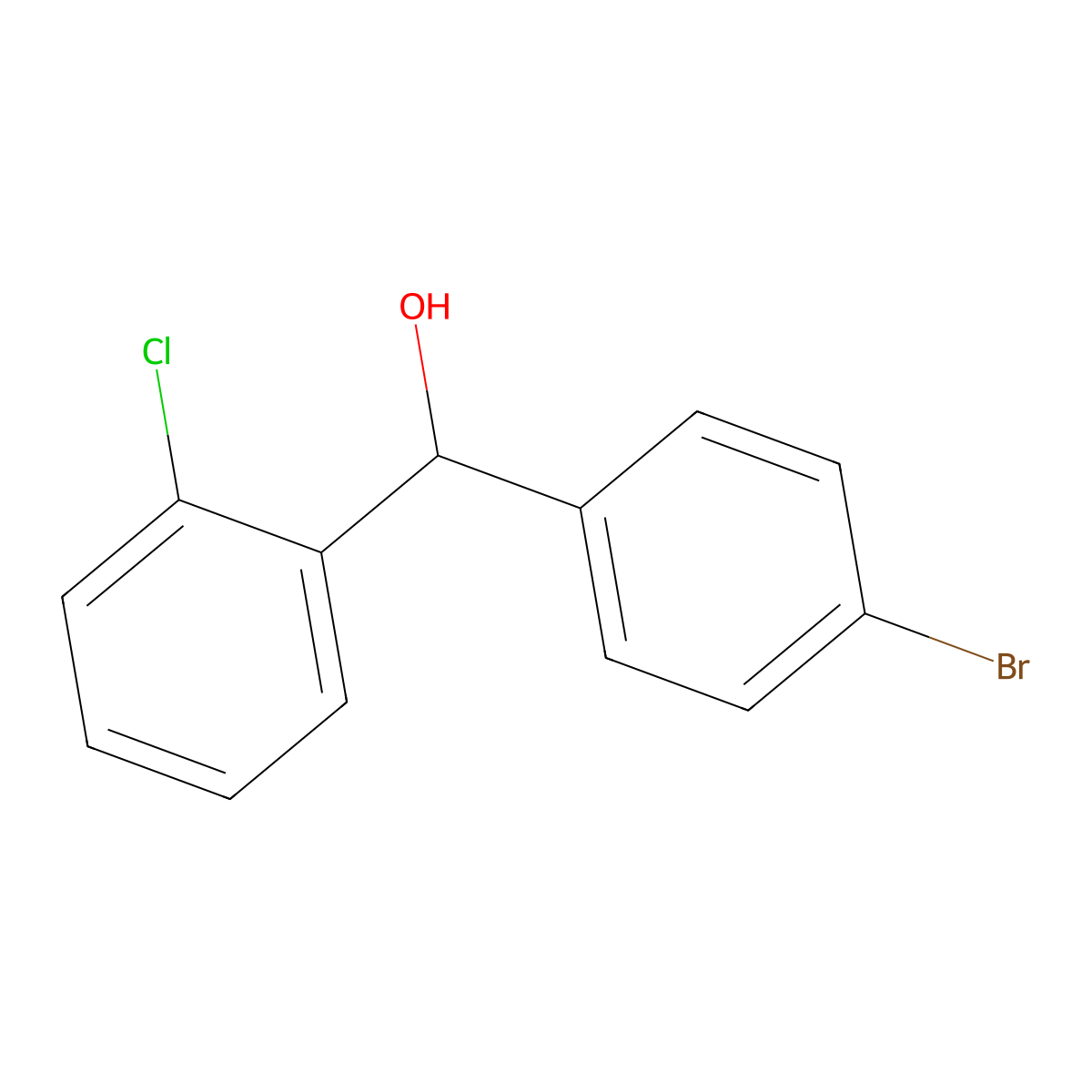 alpha-(4-Bromophenyl)-2-chlorobenZenemethanol molecular structure, CAS 464190-32-7
