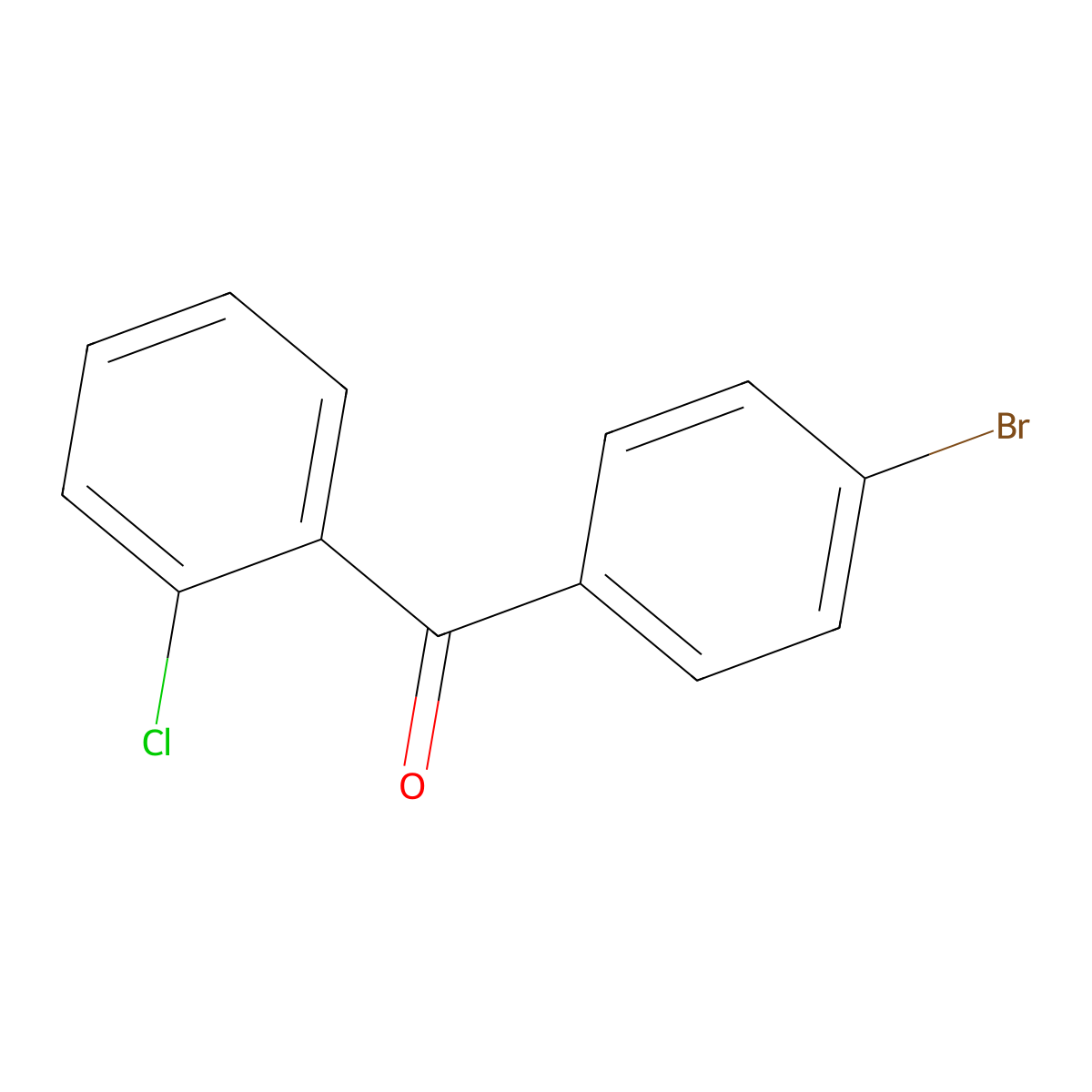 4-Bromo-2'-chlorobenzophenone molecular structure, CAS 464190-33-8
