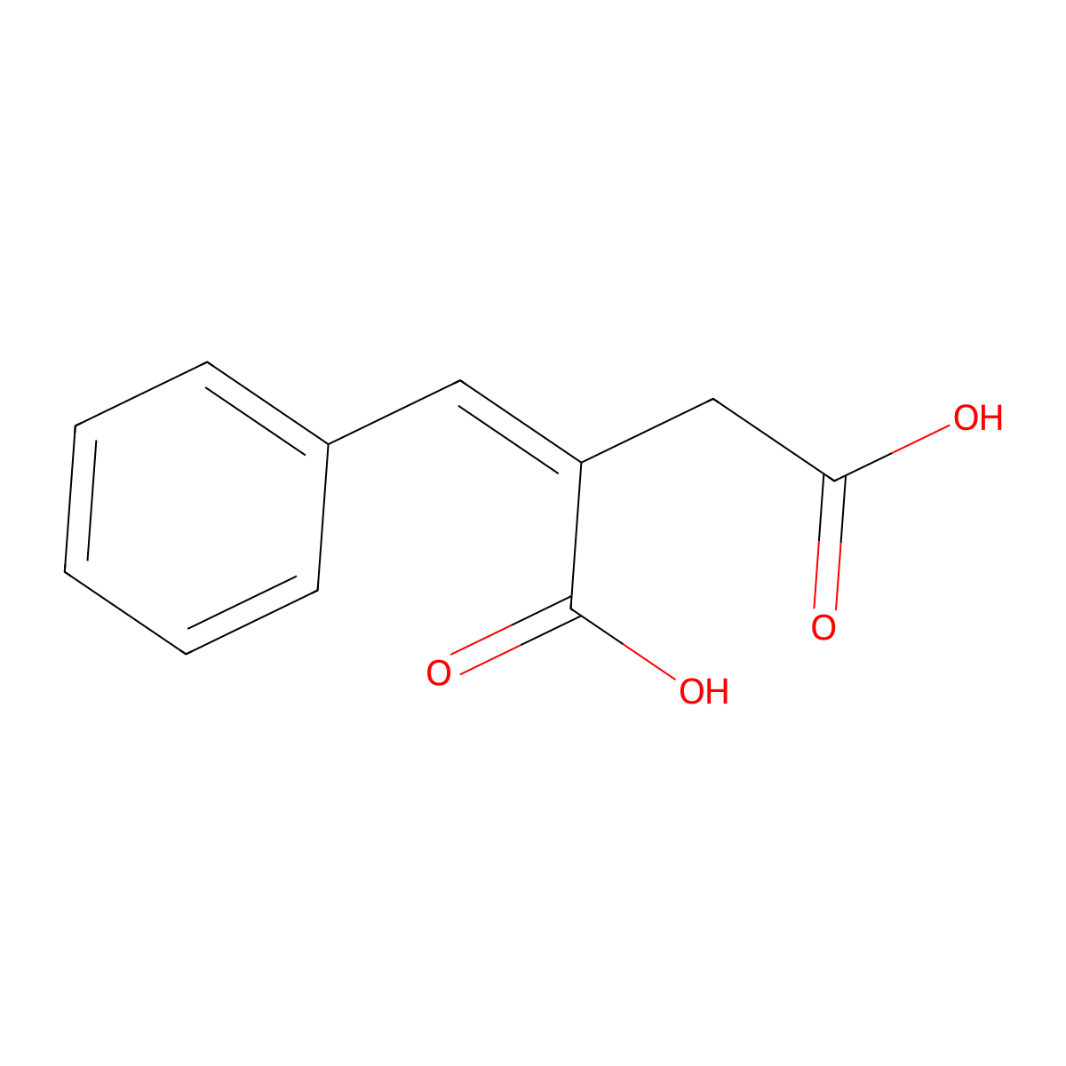 (2E)-2-Benzylidenebutanedioic Acid molecular structure, CAS 46427-07-0