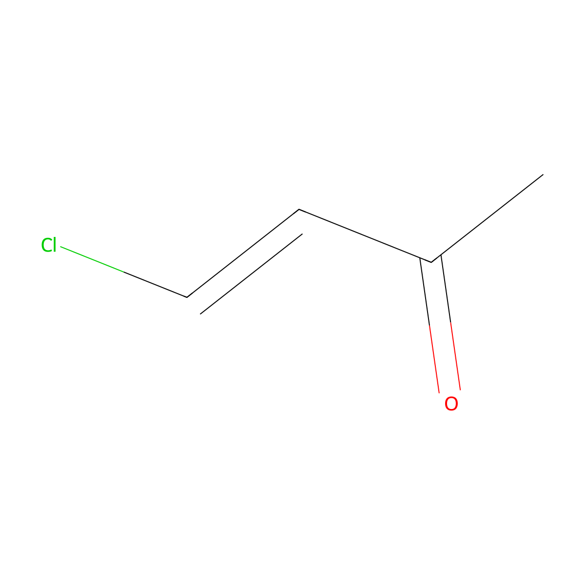 (3E)-4-chlorobut-3-en-2-one molecular structure, CAS 4643-20-3