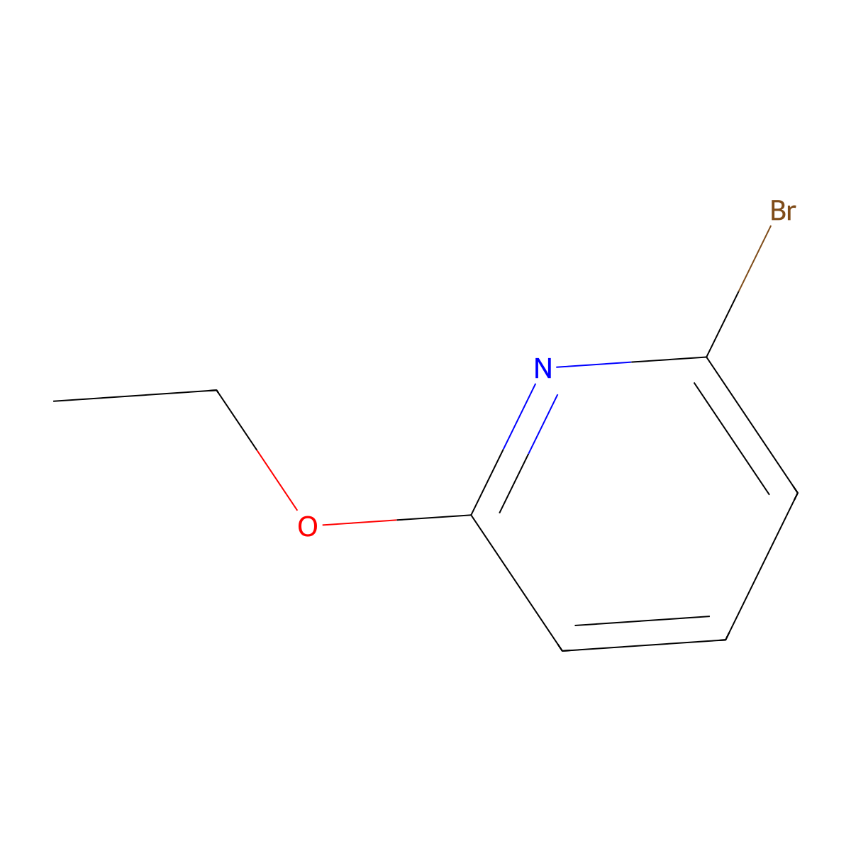 2-Bromo-6-ethoxypyridine molecular structure, CAS 4645-11-8