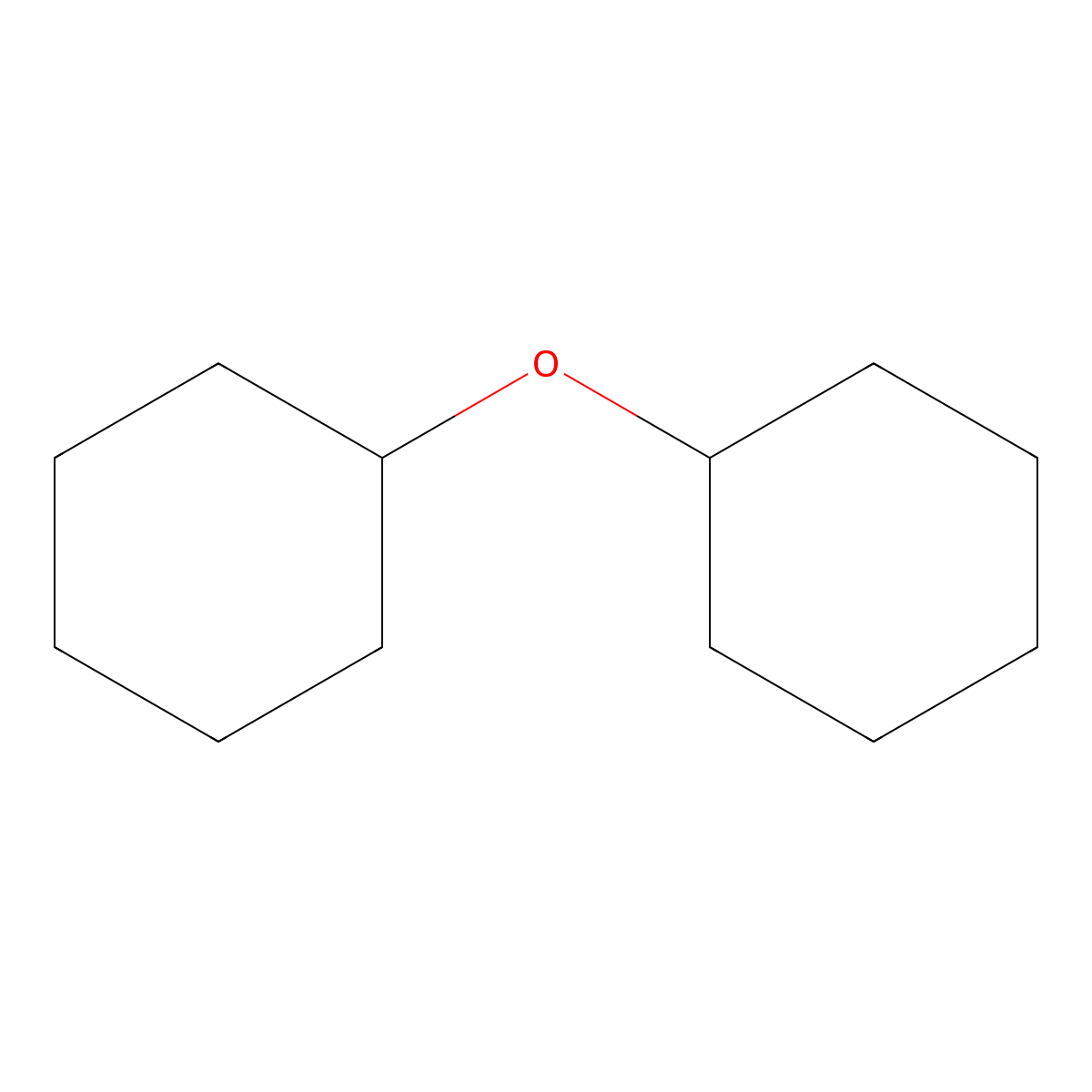 1,1'-Oxybis[cyclohexane] molecular structure, CAS 4645-15-2