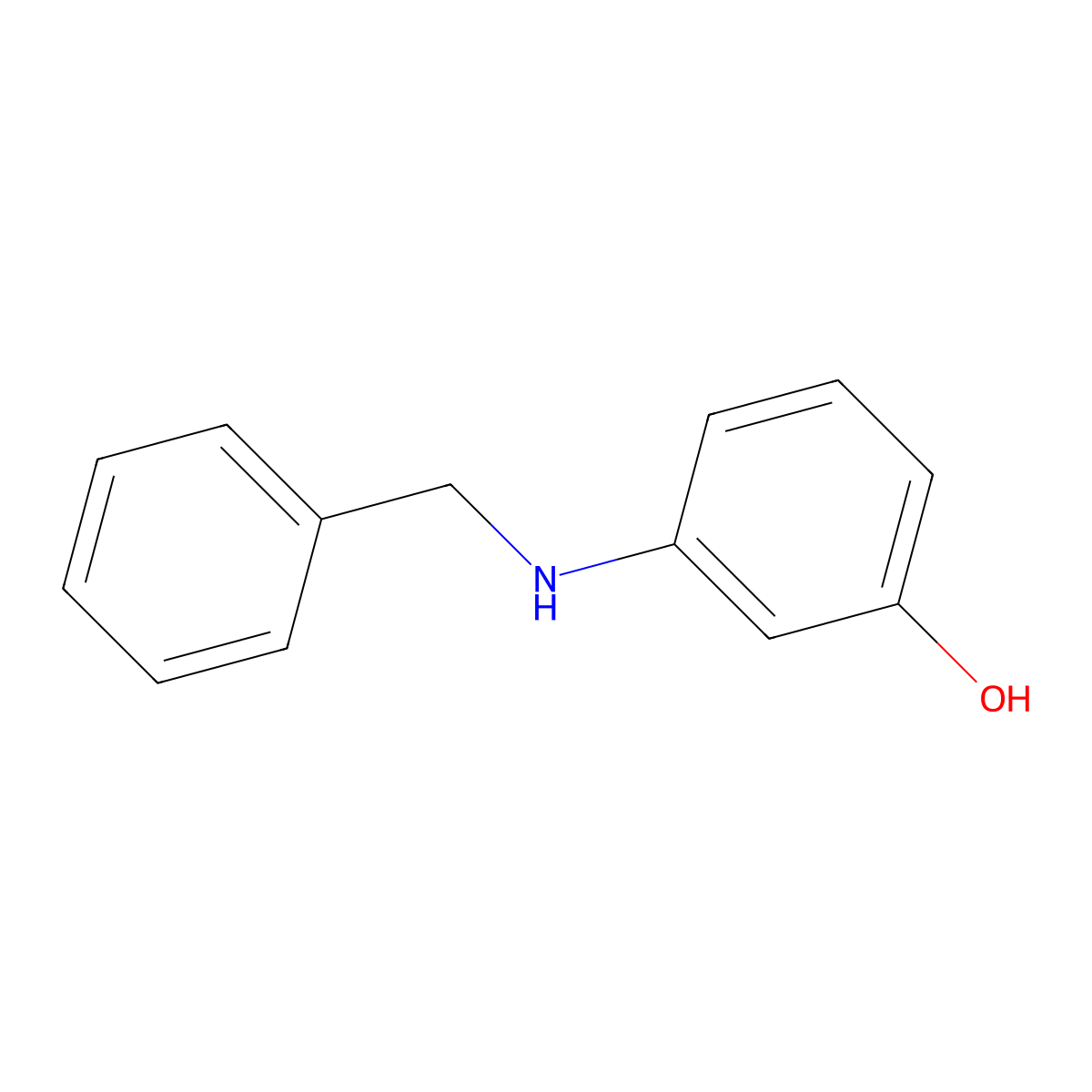 3-(Benzylamino)phenol molecular structure, CAS 46457-64-1